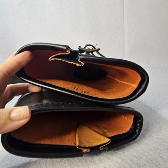 MICHAEL KORS Black Wedge Rain boots Sz 6 - Picture 8 of 9